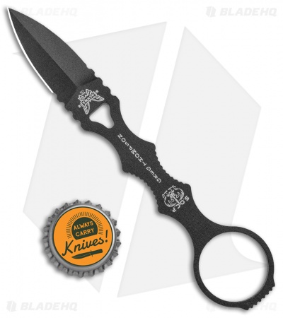 Benchmade 173BK Mini SOCP Fixed Blade Knife (2.22" Black) 