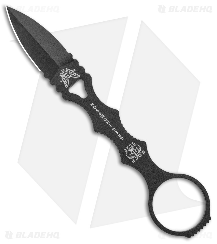 Benchmade 173BK Mini SOCP Fixed Blade Knife (2.22" Black) 