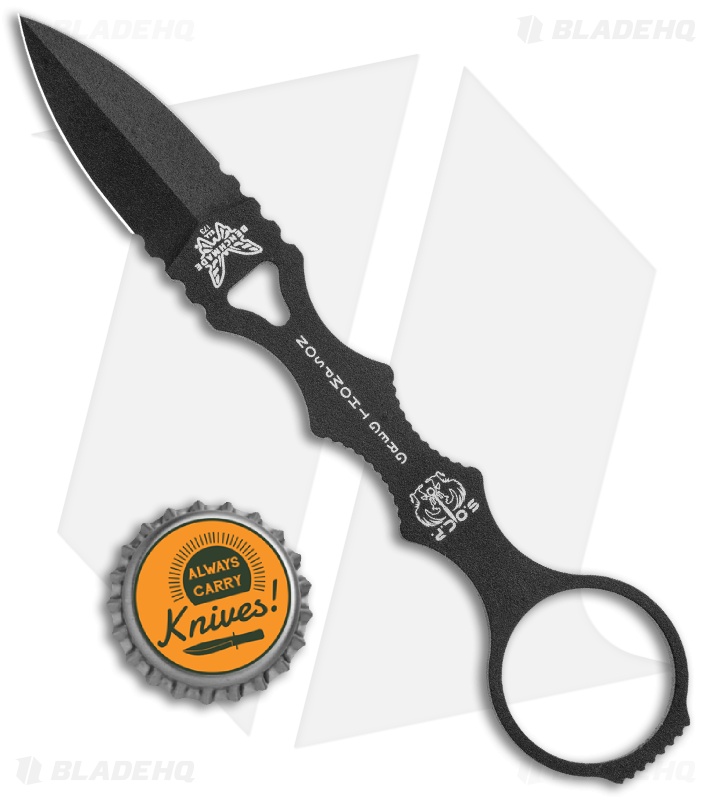 Benchmade 173BKGY Mini SOCP Fixed Blade Knife (2.22" Black) 
