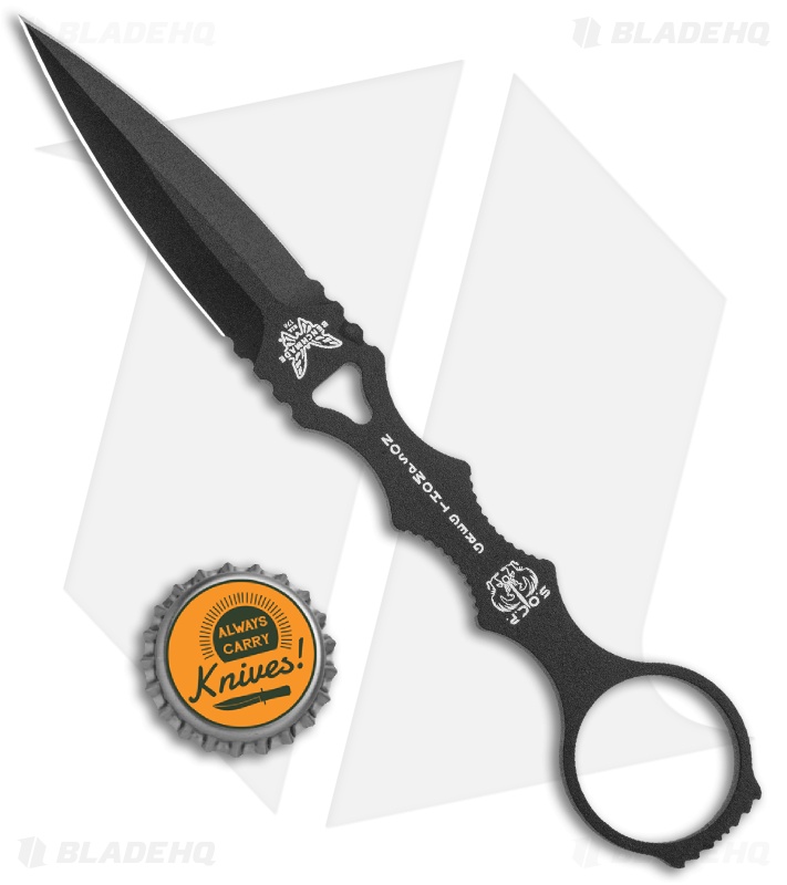 Benchmade SOCP Dagger Fixed Blade Knife (3.22" Black) 176BKGY