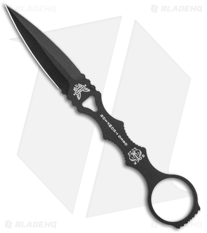 Benchmade SOCP Dagger Fixed Blade Knife (3.22" Black) 176BKGY