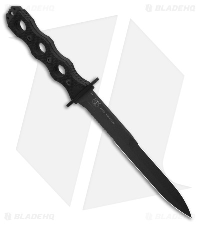 Benchmade SOCP 185SBK Fixed Blade Serrated Knife G-10 Black (11" Black Serr) 