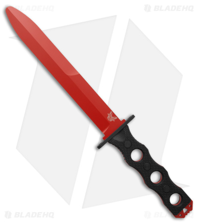 Benchmade SOCP 185T Fixed Blade Training Knife G-10 Black (6.8" Red) 