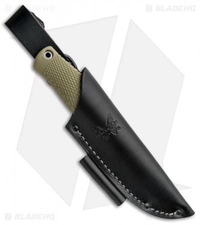 Benchmade 200 Puukko | Fixed Blade Knife | OD Green Santoprene