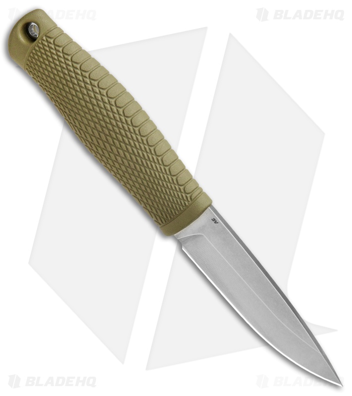 Benchmade 200 Puukko Fixed Blade Knife Ranger Green (3.75" Satin CPM-3V)