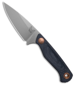 Benchmade Dacian Fixed Blade Knife Blue Denim Micarta (3.5&quot; SW Polish) 203 | 211703