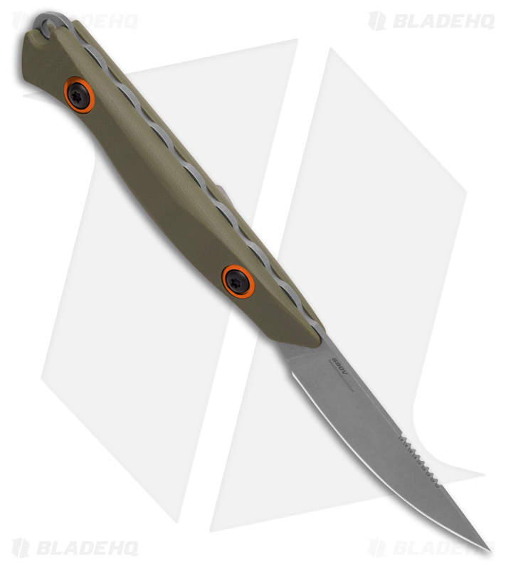 Benchmade Flyway Fixed Blade Hunting Knife OD Green G-10 (2.7" Satin) 15700-01