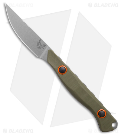 Benchmade Flyway Fixed Blade Hunting Knife OD Green G-10 (2.7" Satin) 15700-01