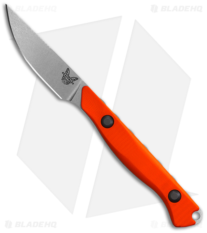 Benchmade Flyway Fixed Blade Hunting Knife Orange G-10 (2.7" Satin) 15700
