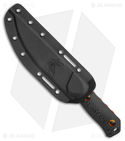 Benchmade Raghorn Hunting Fixed Blade Knife Carbon Fiber (4" Orange) 15600OR