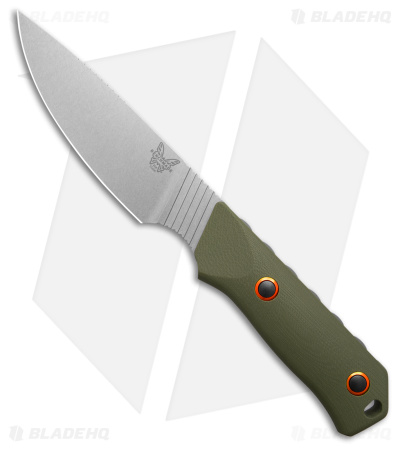 Benchmade Raghorn Hunting Fixed Blade Knife OD Green G-10 (4" SW) 15600-01
