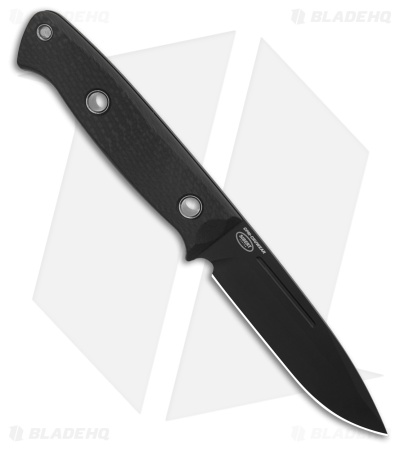 Benchmade Bushcrafter Fixed Blade Knife Black Carbon Fiber (4.4" Black) 163BK