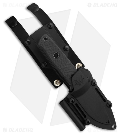 Benchmade Mini Bushcrafter Fixed Blade Knife Carbon Fiber (3.4" Black) 165BK