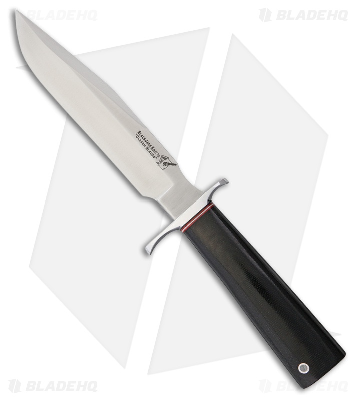 Blackjack Classic Model 7 Fixed Blade Knife Black Micarta (7" Satin CPM-3V) 