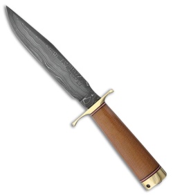 Blackjack Classic Model 7 Fixed Blade Knife Natural Micarta (7" Damascus) 