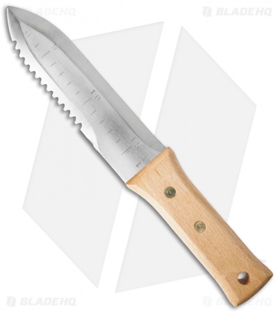 Bonsai Hori Hori Garden Fixed Blade Knife (6.75" Satin Serr) BONUB030