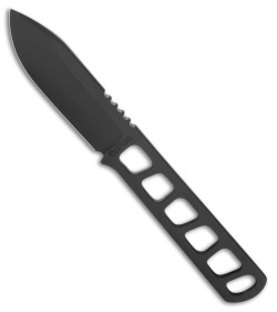 Boker Solingen BFF Packlite Fixed Blade Knife Black Skeletonized (2.6&quot; Black) | 222255