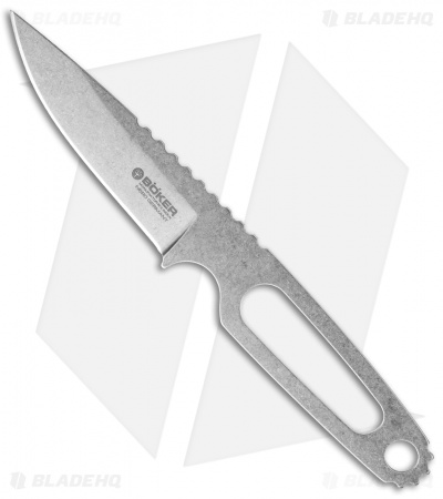 Boker Lennartz Para-1 Fixed Blade Neck knife (3.25" Stonewash) 