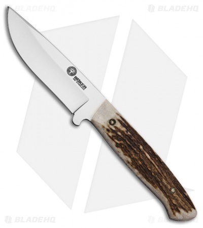 Boker Arbolito Hunter Fixed Blade Knife Stag Horn (3.75" Satin) 
