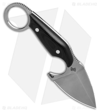 Boker Enki Drop Point Fixed Blade Knife Black Micarta (2.3" Satin)