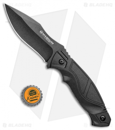 Boker Magnum Advance Pro Fixed Blade Knife Black (4.25" Black)