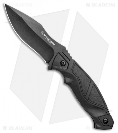 Boker Magnum Advance Pro Fixed Blade Knife Black (4.25" Black)