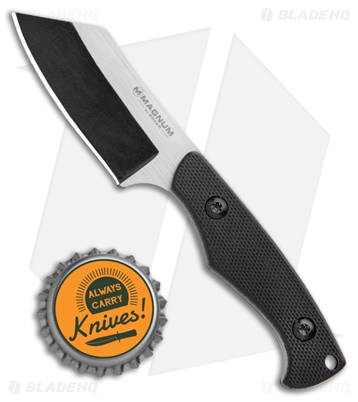 Boker Magnum Challenger Fixed Blade Knife Black G-10 (2.13" Two-Tone)