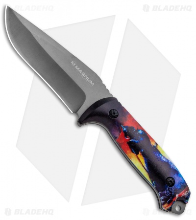 Boker Magnum Frank Frazetta Urban King Fixed Blade Death Dealer (4.6" Gray)