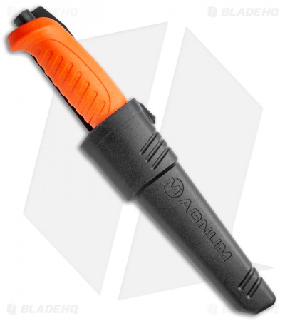 Boker Magnum Knivgar Hunting Fixed Blade Knife Orange Polymer (4.1" Satin)