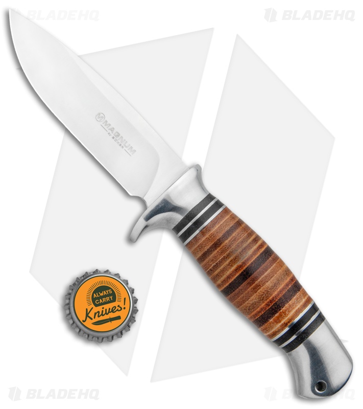 Boker Magnum Leatherneck Hunter Fixed Blade Knife (4.375" Satin)