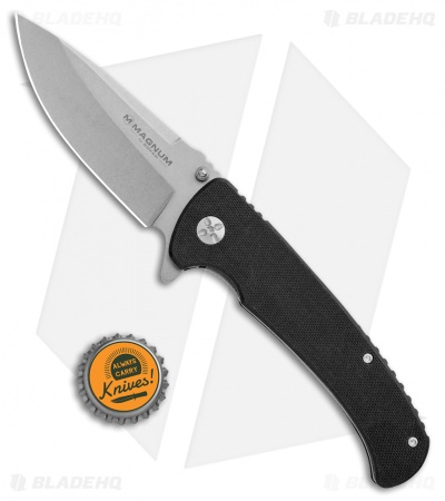 Boker Magnum No Compromise Flipper Knife (3.5" Stonewash) 01RY057