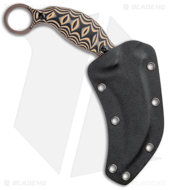 Boker Magnum Raptors Claw Fixed Blade Black/Orange G-10 (4.5" Brown) BOM02SC032