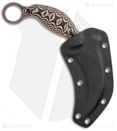 Boker Magnum Raptors Claw Fixed Blade Black/Orange G-10 (4.5" Brown) BOM02SC032