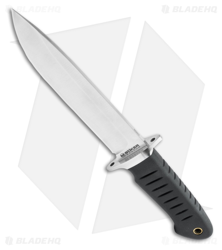 Boker Magnum Sledgedog Fixed Blade Knife Black Polymer (6.69" Satin)
