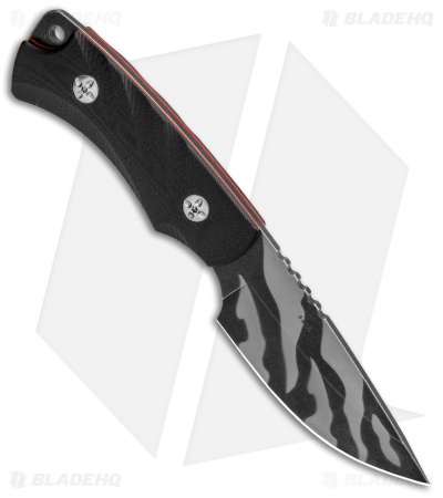 Boker Magnum Tiger Lily Fixed Blade Knife Black G-10 (4" Tiger Stripe)