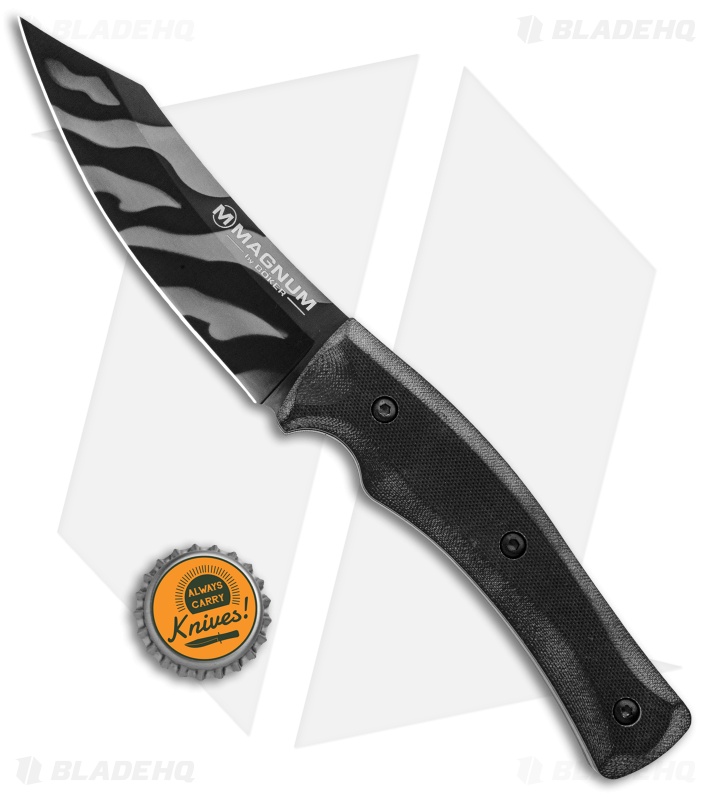 Boker Magnum Tiger Lily Trapper Fixed Blade G-10 (4.6" Tiger Stripe) 02RY088