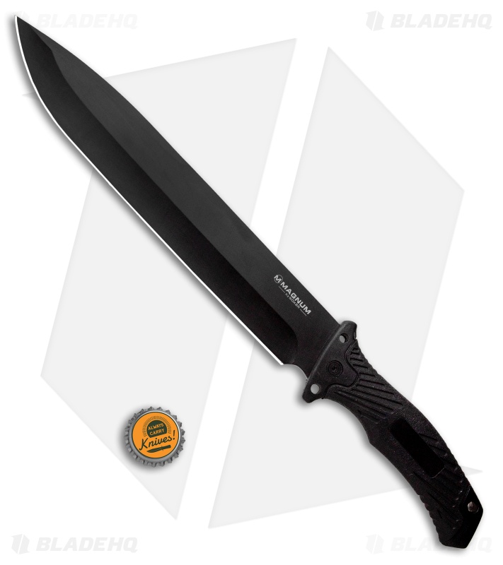 Boker Magnum Trojan Fixed Blade Knife Black (10.13" Black) 