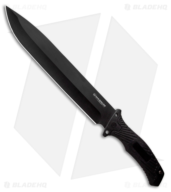 Boker Magnum Trojan Fixed Blade Knife Black (10.13" Black) 