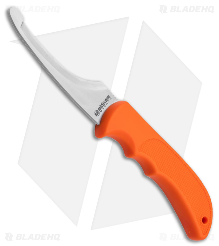 Boker HL Fixed Gutting Knife TPR Orange (3.5" Satin) 09RY801