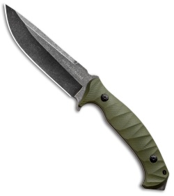 Boker Magnum Persian Fixed Blade Knife Green G-10 (4.75&quot; Smokewash) 02LG115 | 36822