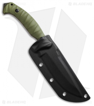 Boker Magnum Persian Fixed Blade Knife Green G-10 (4.75" Smokewash) 02LG115