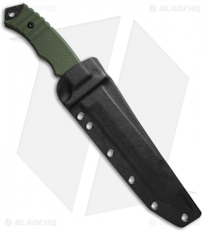 Boker Magnum Merc Fixed Blade Knife Green G-10 (7" Smokewash Serr) 02SC257