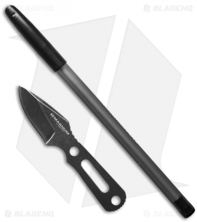 Boker Magnum Lil Friend Arrowhead Fixed Blade Knife (1.34" Black) 02SC754