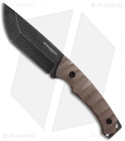Boker Magnum Breacher Fixed Blade Knife G-10 (4.25" Smokewash) 02MB540