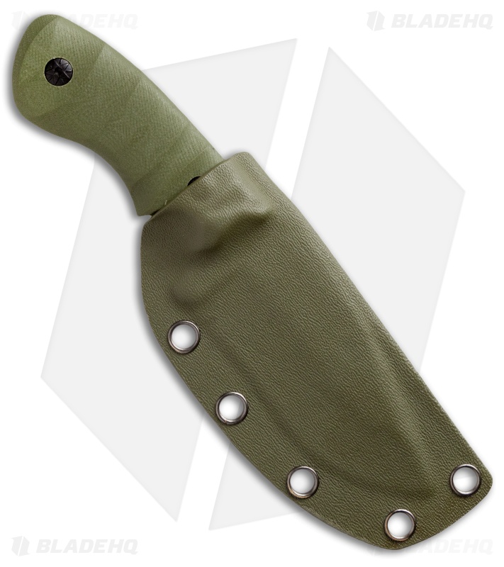 Boker Magnum Lil Giant Fixed Blade Knife Green G-10 (3.625" Smokewash) 02LG113