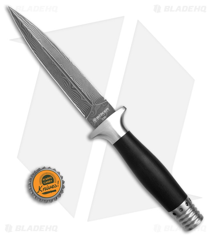 Boker MG-42 Damast Dagger Fixed Blade Knife (5" Damascus) 121506DAM