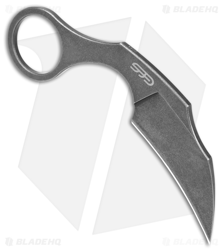 Boker Plus Bad Moon Karambit Fixed Blade Knife (2.4" Gray Stonewash) 02BO078