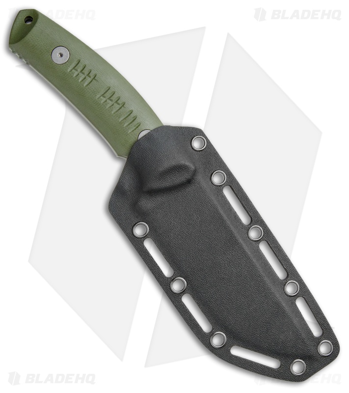 Boker Plus Blacklist Fixed Blade Knife OD Green (4.875" Stonewash) 02BO007