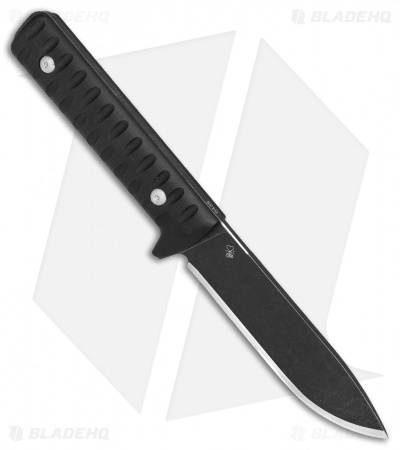 Boker Plus Bushcraft Kormoran Fixed Blade Knife (4.6" Black Stonewash) 02BO381