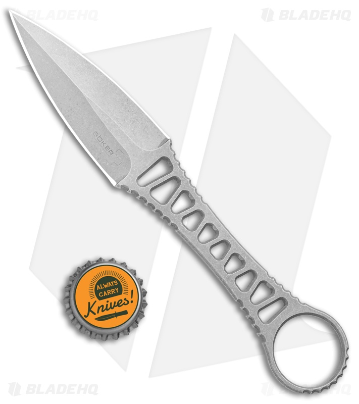 Boker Plus Delta Dagger Fixed Blade Knife (3.25" Stonewash)